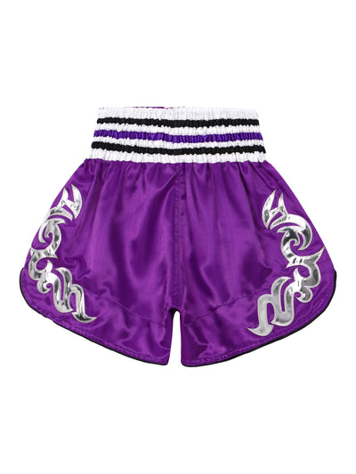 Men's Women Unisex Combat Boxing Pugilism Shorts, High Waist Elastic Waistband Drawstring Letters Pattern Embroidery Sport Shorts - kayzers