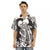 Skelton Love Grunge Print Men's Hawaiian Shirt With Button Closure