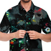 Abstract Nostalgic Painting Print Men's Button Down Shirt - kayzers