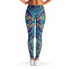 Abstract Liquid Psychedelic Holographic Mesh Pocket Leggings