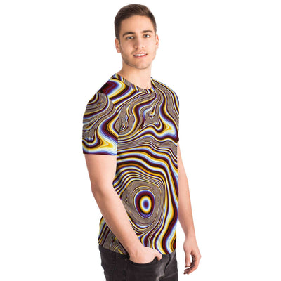Fractals Spirals Liquid Paint Psychedelic Lsd Cells Dmt Men Women T-shirt - kayzers