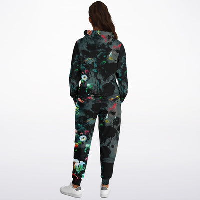 Abstract Art Nostalgia Past Memories Beach Painting Unisex Matching Hoodie And Joggers Set - kayzers