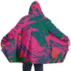 Pink Green Paint Splash Psychedelic Pop Art Waves Swirls Twirl Bright Colors Lsd Dmt Trippy Unisex Cloak - kayzers