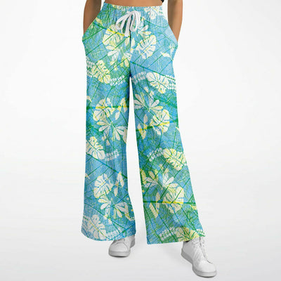 Bamboo Forest Print Women's Flare Joggers Pants - kayzers