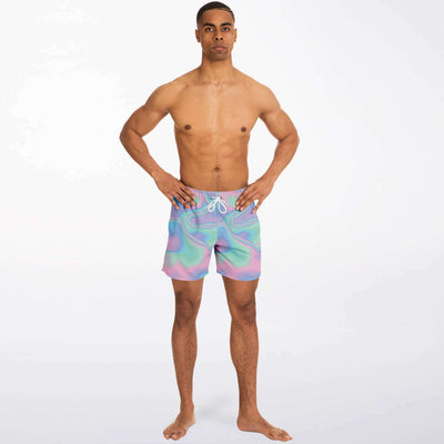 Ombre Matching Women's Swimsuit and Men's Swim Trunks Set, Matching Swimming Sets, Matching Beach Set, Swimsuit And Shorts Sets - kayzers