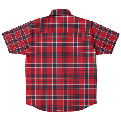 Red Black Check Plaid Print Shirt - kayzers