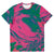 Pink Green Paint Splash Psychedelic Pop Art Waves Swirls Twirl Bright Colors Lsd Dmt Trippy Unisex T-shirt - kayzers