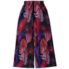 Peacock Feathers Print Flare Joggers - kayzers