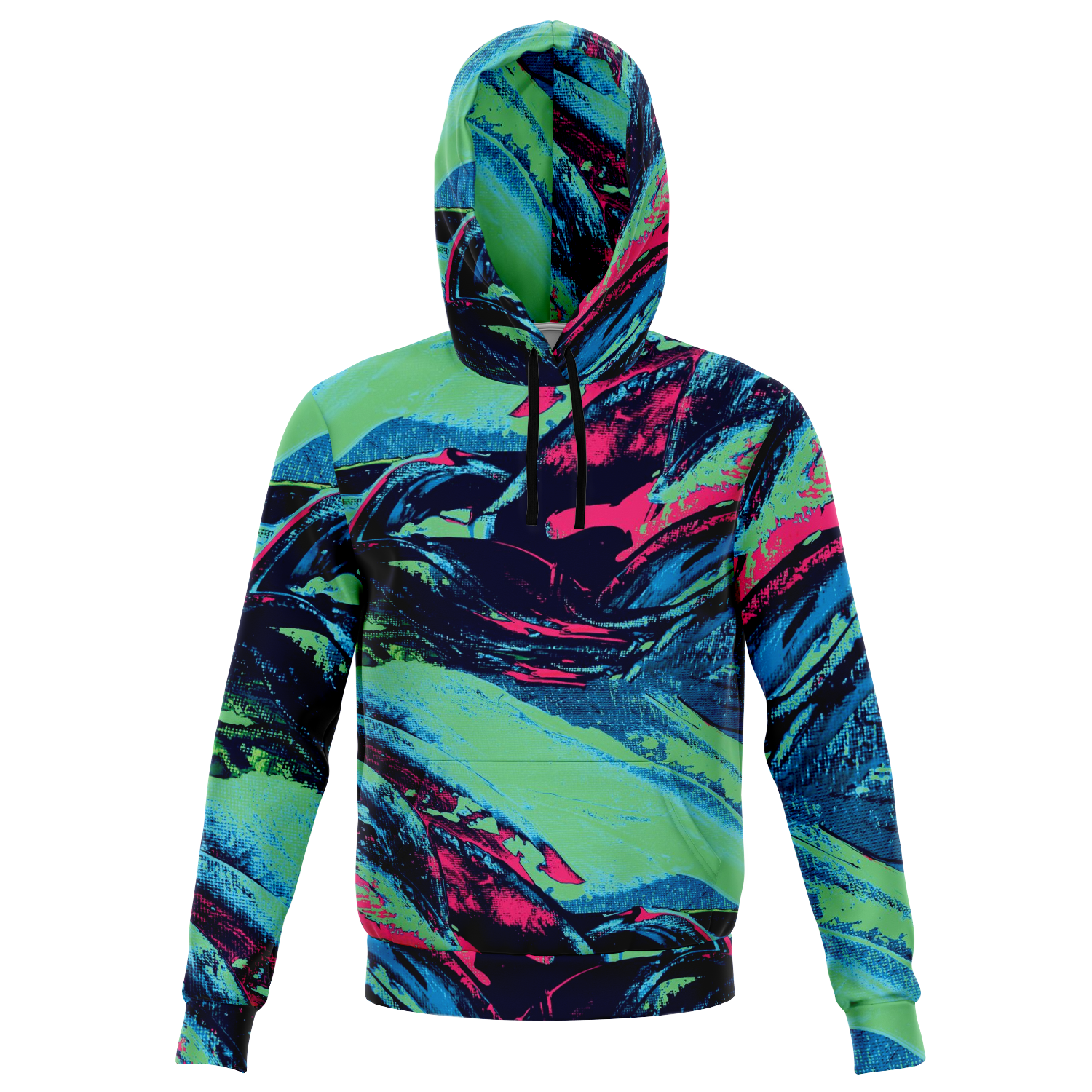 Abstract Colorful Hoodie Pullover