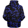 Galactic Glitter Blue Camo Unisex Microfleece Hoodie Jacket - kayzers