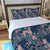 Blue Floral Paisley Print Three Piece Duvet Cover Set