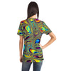 Retro Psychedelic Paint Cells Fractal Alien Dmt Lsd Colorful Men Women T-shirt - kayzers