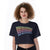 Unfuckwithable All-Over Print Cropped T-Shirt, Unfuckwithable Saying Women's Crop Top
