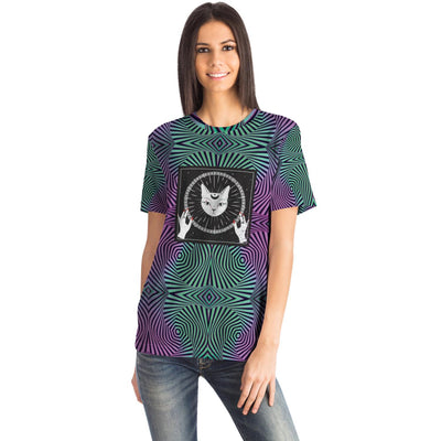 Black Cat Illusion T-shirt