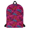 Pink Animal Print Backpack, Leopard Print Backpack, Cheetah Print Backpack, Floral Print Backpack