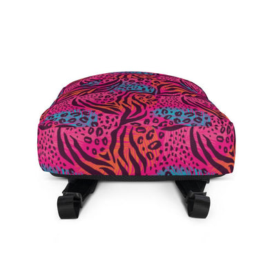 Pink Animal Print Backpack, Leopard Print Backpack, Cheetah Print Backpack, Floral Print Backpack