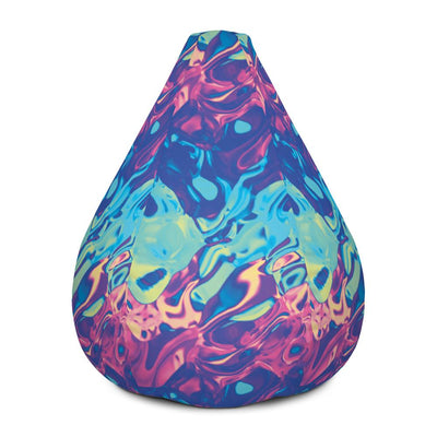 Colorful Holographic Iridescence Ombre Candy Cloud Bean Bag Chair Cover - kayzers