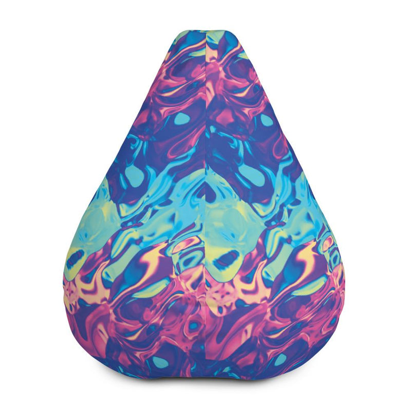 Colorful Holographic Iridescence Ombre Candy Cloud Bean Bag Chair Cover - kayzers