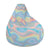 Pink Green Holographic iridescence Ombre Cloud Bean Bag Chair Cover - kayzers