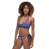 Abstract Colorful Paint Holographic Reversible Bikini Set, Iridescence Reversible Bikini Set - kayzers