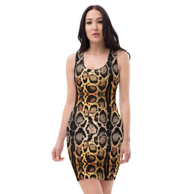 Jungle Leopard Animal Print Dress