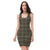 Dark Green Checks Plaid Pattern Women's Dress - kayzers
