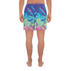 Colorful Holographic Iridescent Men's Athletic Long Shorts - kayzers