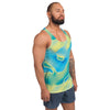 Green Blue Holographic Iridescence Abstract Colorful Art Tank Top - kayzers