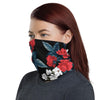 Roses Flowers Pattern Floral Neck Gaiter - kayzers