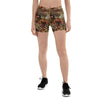Floral Leopard Print Women's Shorts - kayzers