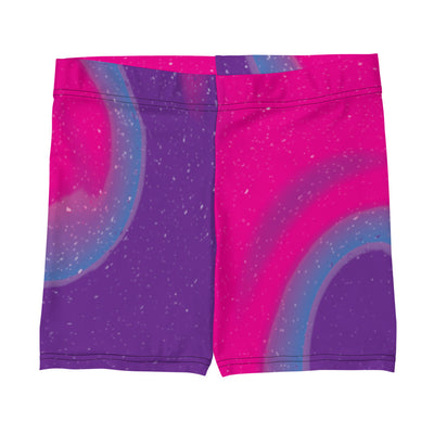 Galactic Ombre Iridescence Abstract Galaxy Women's Shorts - kayzers