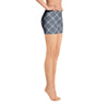 Gray Checks Plaid Pattern Women's Shorts - kayzers