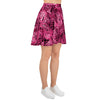 Pink Magenta Animal Leopard Print Skater Skirt - kayzers