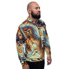Abstract Psychedelic Threads Unisex Bomber Jacket - kayzers
