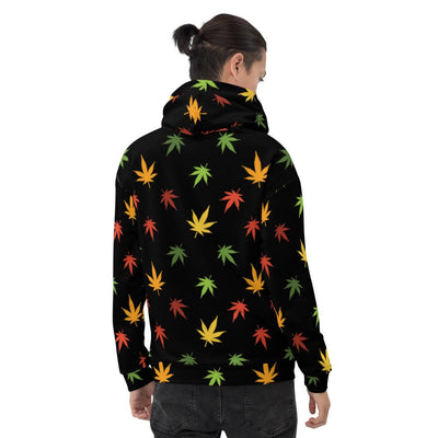 Weed Leaf Zip up Athletic Hoodie, Cannabis Leaf Hoodie, Psychedelic Hoodie, 420 Hoodie, Marijuana Hoodie