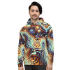 Sporty Abstract Paint Unisex Hoodie - kayzers