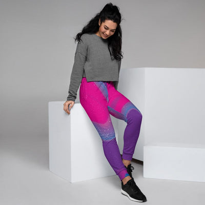 Abstract Art Galactic Ombre Starry Heaven Designer Women's Joggers - kayzers