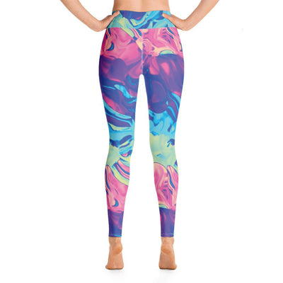 Colorful Holographic Iridescent Yoga Leggings - kayzers