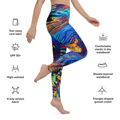 Abstract Nature Yoga Leggings - kayzers
