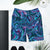 Blue Green Liquid Magma Plasma Psychedelic Swirls Trippy Print Yoga Shorts - kayzers