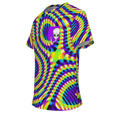 Psychedelic Festival Alien Party Edm Dmt Lsd Fun Cool Liquid Men Women T-Shirt - kayzers