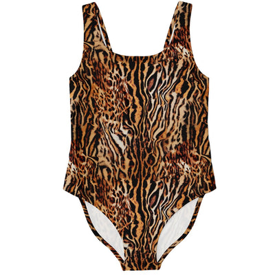 Tiger Animal Print One Piece Swimsuit