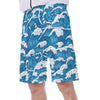 Ocean Kanagawa Japanese Waves Beach Print Men's Beach Hawaiian Shorts