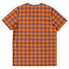 Orange Checks Plaid Pattern T-shirt - kayzers