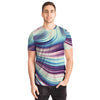 Abstract Psychedelic Paint Liquid Waves Pattern Men Women T-shirt - kayzers