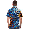 Abstract Psychedelic Waves Edm String Color Retro Men Shirt - kayzers