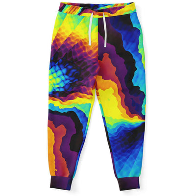 Psychedelic Art Abstract Colorful Paint Festival Edm Men Women Joggers - kayzers