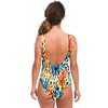 Colorful Leopard Animal Print One Piece Swimsuit