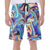 Liquid Psychedelic Print Men's Beach Shorts