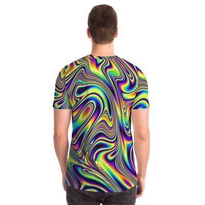 Liquid Paint Swirls Waves Psychedelic Festival Edm Men Women T-shirt - kayzers
